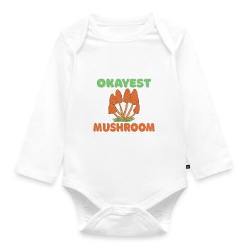 Fungi Hunter Mushroom Hunter Cadeaux - Body Bébé bio manches longues - blanc - Devant