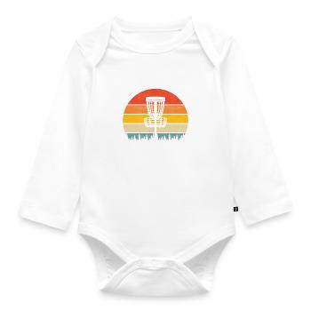 Disc Golf Disc Golfer - Organic Longsleeve Baby Bodysuit - white - Front