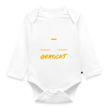 Polter Gang Heute wird ein Letztes mal Gerockt - Baby Bio-Langarm-Body - Weiß - Vorne