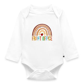 Escouade Front Office - Body Bébé bio manches longues - blanc - Devant