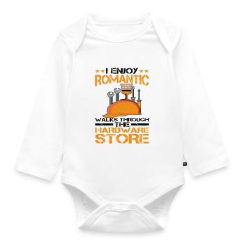 Enjoy Romantic Walks Through The Hardware Store14 - Baby Bio-Langarm-Body - Weiß - Vorne