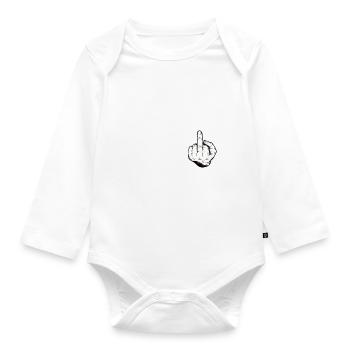 40th birthday - Organic Longsleeve Baby Bodysuit - white - Front