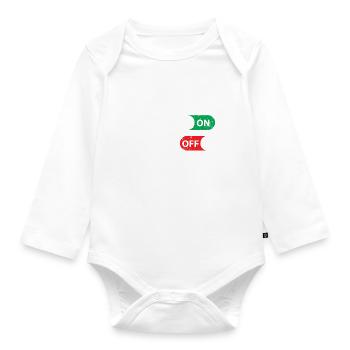 Nurse on World off Nursing Doctor - Baby Bio-Langarm-Body - Weiß - Vorne