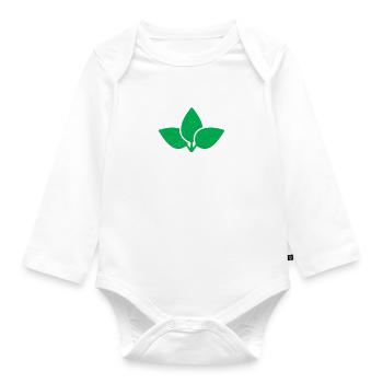 Vegetable Lover Vegetarian Gifts - Organic Longsleeve Baby Bodysuit - white - Front