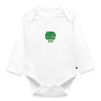 Vegetable Lover Vegetarian Gifts - Organic Longsleeve Baby Bodysuit - white - Front