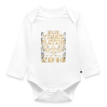 The Best Tennis Players Are Born In 2014 - Organic Longsleeve Baby Bodysuit - white - Front