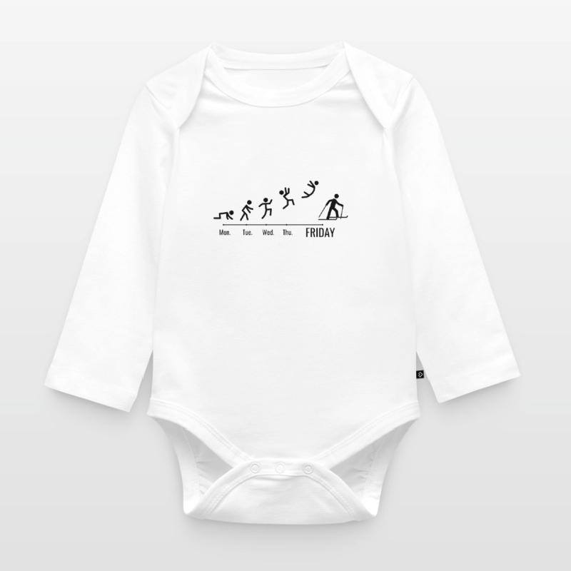Sci Sci Sci Sci Weekend Sci Body ecologico per neonato a manica lunga