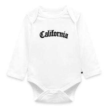 California - Organic Longsleeve Baby Bodysuit - white - Front