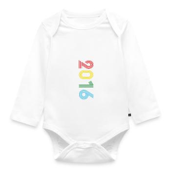 Edition Limitée 2016 - Body Bébé bio manches longues - blanc - Devant