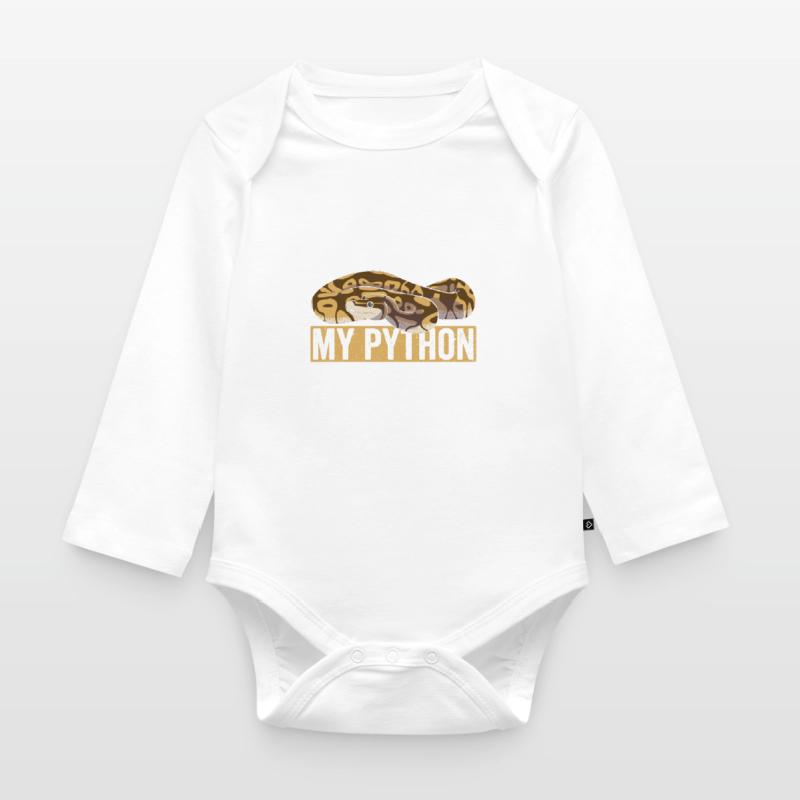 Königspython Banana Ball Python Organic Longsleeve Baby Bodysuit
