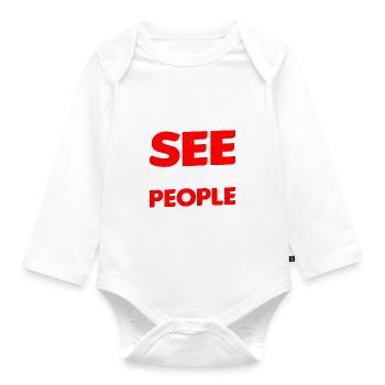 I See Guilty People Everywhere - Baby Bio-Langarm-Body - Weiß - Vorne