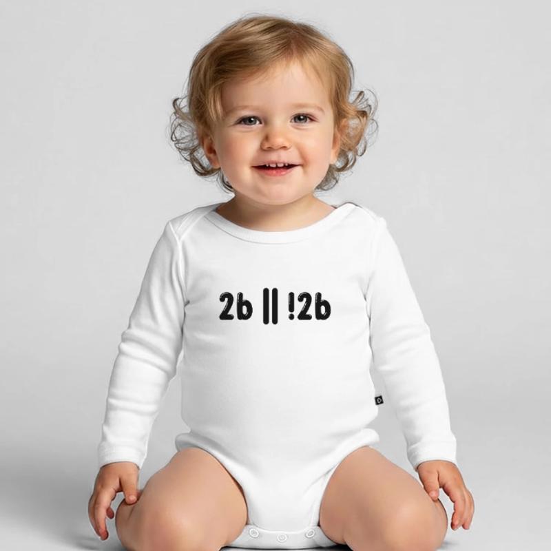 Sein Oder Nicht Sein Programmer Informatiker Gift Baby Bio-Langarm-Body