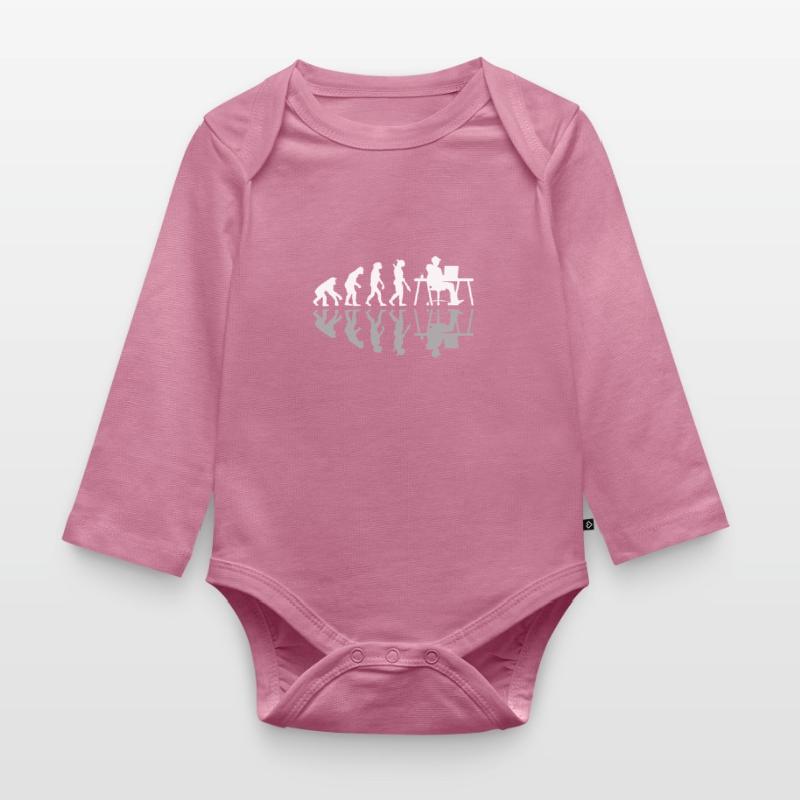 Evolution Funny Programmer Software Developer Baby Bio-Langarm-Body