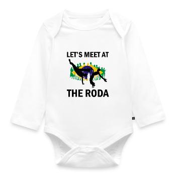 Capoeira for Mixed Martial Arts and Kickboxing - Organic Longsleeve Baby Bodysuit - white - Front
