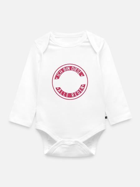 Beate Geschenkidee Geschenk Geburtstag - Baby Bio-Langarm-Body - Weiß