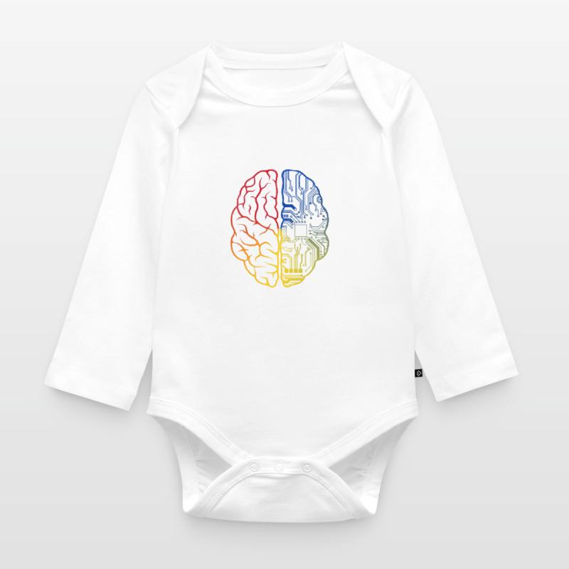 Programmierer Coder - Entwickler Programmieren Gehirn Baby Bio-Langarm-Body