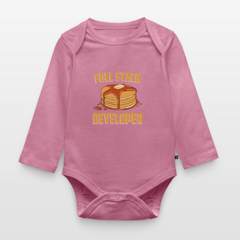 Full Stack Developer - Software Science Programmer Organic Longsleeve Baby Bodysuit