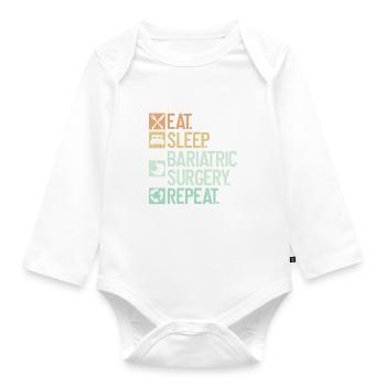 Magenchirurg - Baby Bio-Langarm-Body - Weiß - Vorne