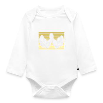 Arm wrestling arm wrestling - Organic Longsleeve Baby Bodysuit - white - Front