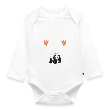 Panda Cadeaux Panda Lover - Body Bébé bio manches longues - blanc - Devant