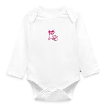 Lizard Lover Lizard Gift Lizard Propriétaire - Body Bébé bio manches longues - blanc - Devant