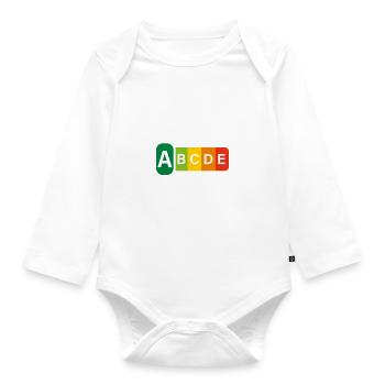 20 Jahre Feinste Qualität Geschenk 20. Geburtstag - Baby Bio-Langarm-Body - Weiß - Vorne