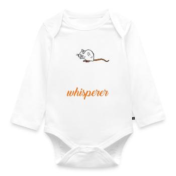 Rattenbesitzer Geschenk Ratten Liebhaber - Baby Bio-Langarm-Body - Weiß - Vorne