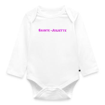 Sinte Juliette - Body Bébé bio manches longues - blanc - Devant