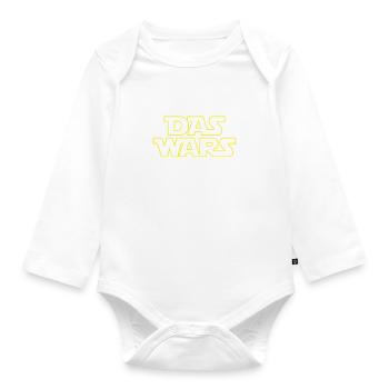 Das Wars Einzelkind Große Schwester Geschenk - Baby Bio-Langarm-Body - Weiß - Vorne