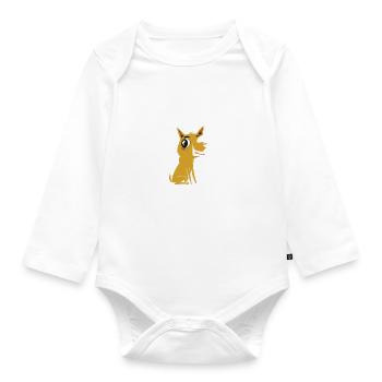 Chihuahua Geschenke Chihuahua Besitzer - Baby Bio-Langarm-Body - Weiß - Vorne