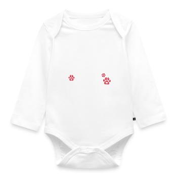 Chihuahua Geschenke Chihuahua Besitzer - Baby Bio-Langarm-Body - Weiß - Vorne
