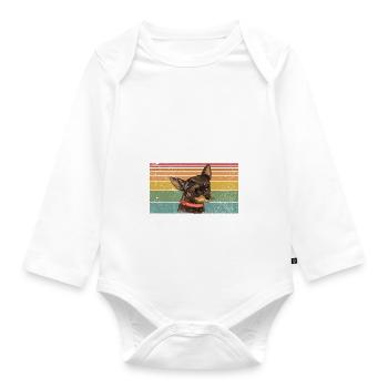 Chihuahua Gifts Chihuahua Owner - Organic Longsleeve Baby Bodysuit - white - Front