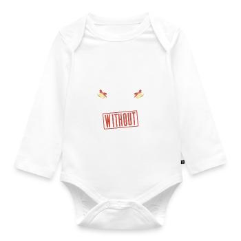 Atheist Atheism Anti Church Christmas - Organic Longsleeve Baby Bodysuit - white - Front