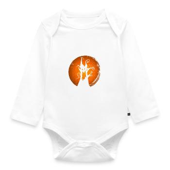 Atheist Atheismus Anti Kirche Halloween - Baby Bio-Langarm-Body - Weiß - Vorne