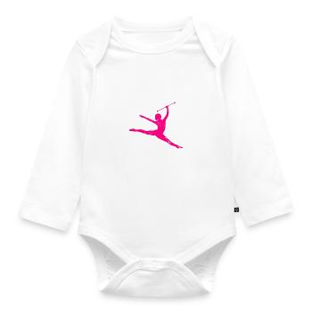 Twirling Recitals Design Für Baton Twirler Und - Body Bébé bio manches longues - blanc - Devant
