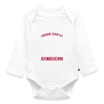 Forensic Analyst Design Für Forensiker - Body Bébé bio manches longues - blanc - Devant