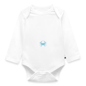 Cadeaux Crab Lover - Body Bébé bio manches longues - blanc - Devant