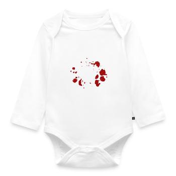 Baby Bat Goth Queen - Goth Gothic - Organic Longsleeve Baby Bodysuit - white - Front