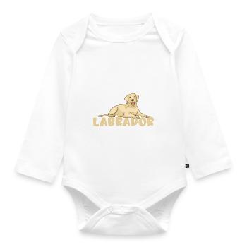 Cadeaux amoureux du Labrador - Body Bébé bio manches longues - blanc - Devant