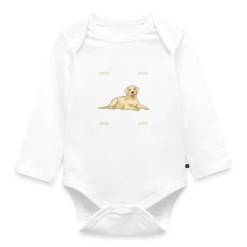 Cadeaux amoureux du Labrador - Body Bébé bio manches longues - blanc - Devant