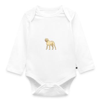 Cadeaux amoureux du Labrador - Body Bébé bio manches longues - blanc - Devant