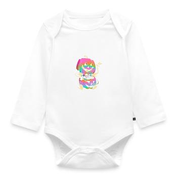 Juste à cause des bonbons ici, Man - Hippie Halloween - Body Bébé bio manches longues - blanc - Devant