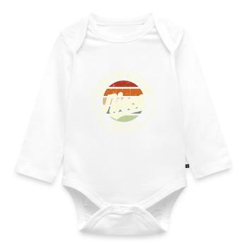Meilleur cadeau rétro de nièce au monde - Body Bébé bio manches longues - blanc - Devant