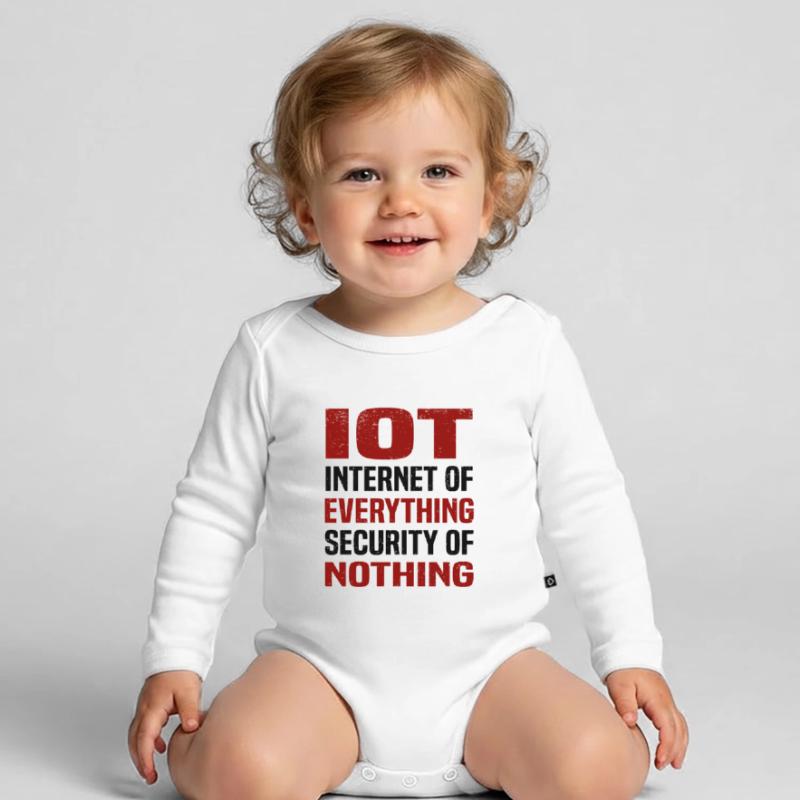 Internet Des Objets IOT Programmeur Admin IT Body Bébé bio manches longues