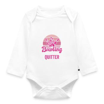 Bowling Femmes Bowler Ball Strike - Body Bébé bio manches longues - blanc - Devant