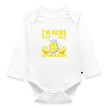Limonade Limonadenstand - Baby Bio-Langarm-Body - Weiß - Vorne