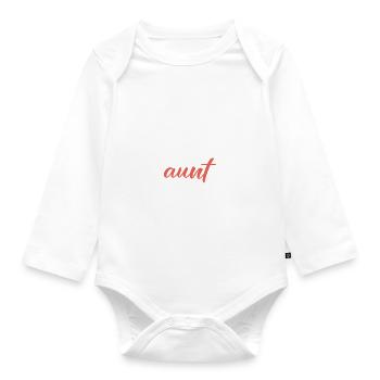 Cadeaux Caniche - Body Bébé bio manches longues - blanc - Devant