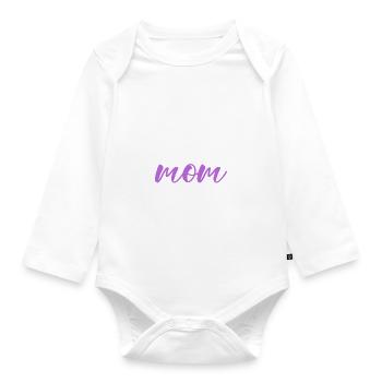 Cadeaux Caniche - Body Bébé bio manches longues - blanc - Devant
