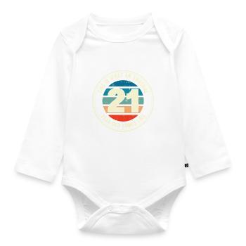 21ème anniversaire pour que vous voyiez avec 21 cadeaux rétro - Body Bébé bio manches longues - blanc - Devant