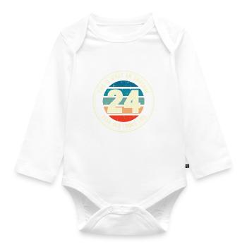 24e anniversaire pour que vous voyiez avec 24 cadeaux rétro - Body Bébé bio manches longues - blanc - Devant
